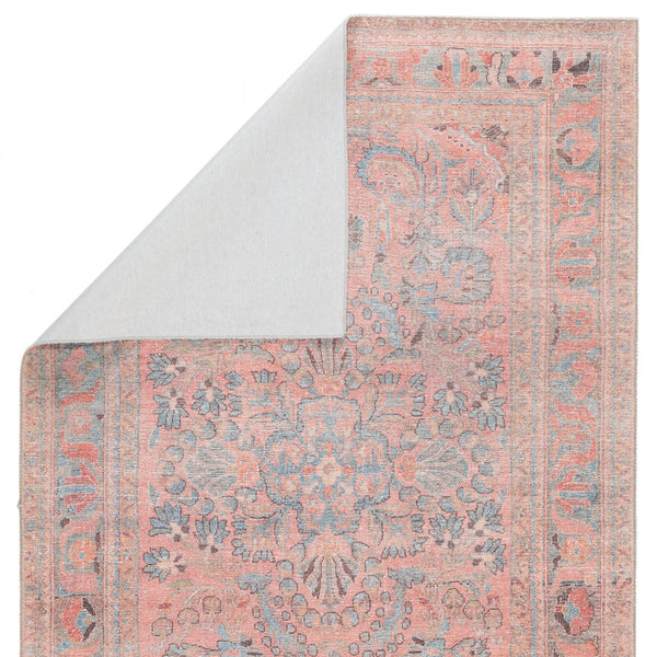 Jaipur Living Kindred Pippa Knd07 Powerloomed Machinemade 100% Polyester Traditional Medallion Indoor Rug Pink, Light Blue 100% Polyester, 80% Polyester 20% Co Rug156648