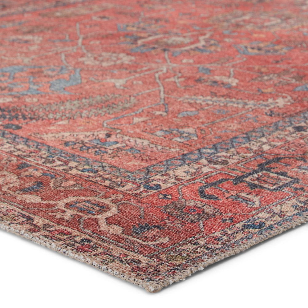 Jaipur Living Kindred Galina Knd08 Powerloomed Machinemade 100% Polyester Traditional Vintage Look Indoor Rug Red, Blue 100% Polyester, 80% Polyester 20% Co Rug148954