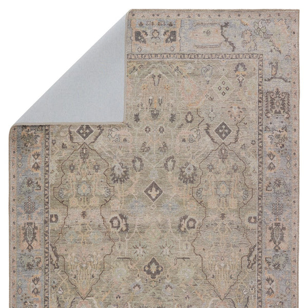 Jaipur Living Kindred Avin Knd09 Powerloomed Machinemade 100% Polyester Traditional Vintage Look Indoor Rug Green, Blue 100% Polyester, 80% Polyester 20% Co Rug148956