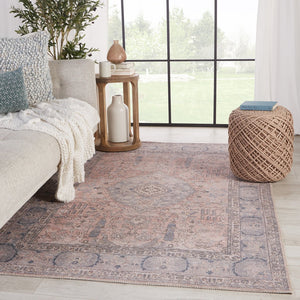 Jaipur Living Kindred Kadin Knd10 Powerloomed Machinemade 100% Polyester Traditional Medallion Indoor Rug Gray, Blue 100% Polyester, 80% Polyester 20% Co Rug148960