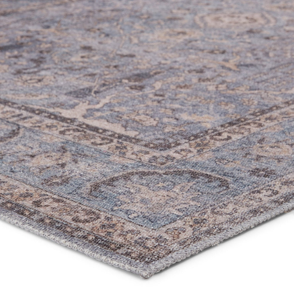 Jaipur Living Kindred Kadin Knd12 Powerloomed Machinemade 100% Polyester Traditional Medallion Indoor Rug Blue, Brown 100% Polyester, 80% Polyester 20% Co Rug148965