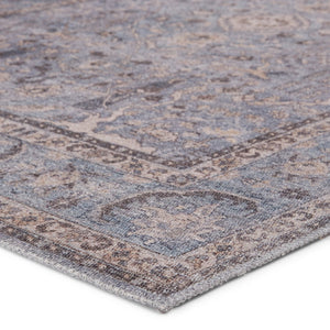 Jaipur Living Kindred Kadin Knd12 Powerloomed Machinemade 100% Polyester Traditional Medallion Indoor Rug Blue, Brown 100% Polyester, 80% Polyester 20% Co Rug148965