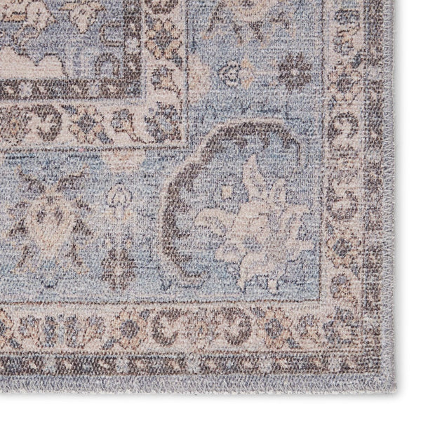 Jaipur Living Kindred Kadin Knd12 Powerloomed Machinemade 100% Polyester Traditional Medallion Indoor Rug Blue, Brown 100% Polyester, 80% Polyester 20% Co Rug148965