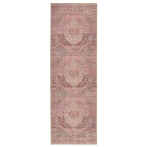 Jaipur Living Jaipur Living Ozan Vintage Medallion Runner Rug Low Pile Polyester Hallway Accent 2'6"X7'6" RUG148968