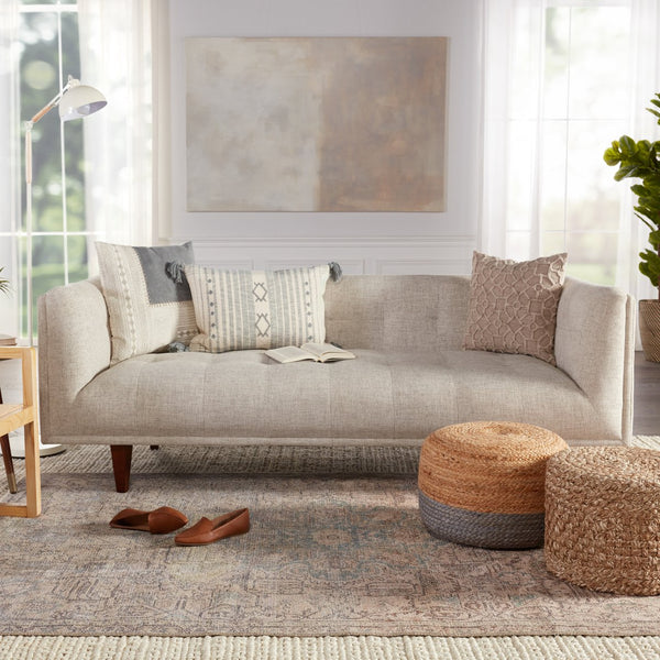 Jaipur Living Kindred Parisa Knd14 Powerloomed Machinemade 100% Polyester Traditional Medallion Indoor Rug Tan, Light Blue 100% Polyester, 80% Polyester 20% Co Rug150197