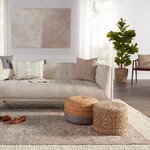 Jaipur Living Kindred Parisa Knd14 Powerloomed Machinemade 100% Polyester Traditional Medallion Indoor Rug Tan, Light Blue 100% Polyester, 80% Polyester 20% Co Rug150197