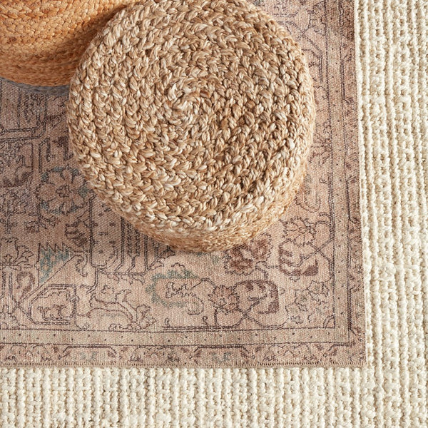 Jaipur Living Kindred Parisa Knd14 Powerloomed Machinemade 100% Polyester Traditional Medallion Indoor Rug Tan, Light Blue 100% Polyester, 80% Polyester 20% Co Rug150197