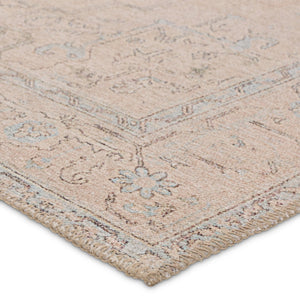 Jaipur Living Kindred Josephine Knd17 Powerloomed Machinemade 100% Polyester Traditional Medallion Indoor Rug Tan, Light Blue 100% Polyester, 50%Cot40%Poly10%Oth Rug157888