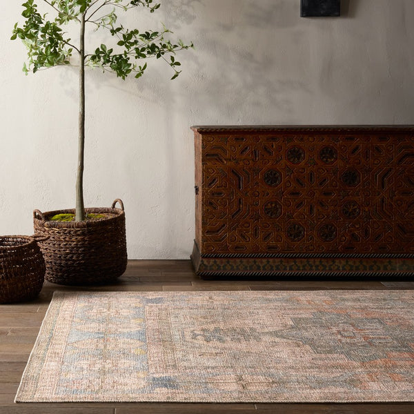 Jaipur Living Kindred Savine Knd19 Powerloomed Machinemade 100% Polyester Traditional Medallion Indoor Rug Orange, Tan 100% Polyester, Recycled Poly Cotton Woven Canvas Rug161104