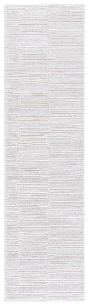 Safavieh Kingston Modern Power-loomed Runner Area Rug - Soft, Durable, Elegant Design For Any Space Ivory ,Light Grey 70% Polypropylene,30% Polyester Kng100a-28