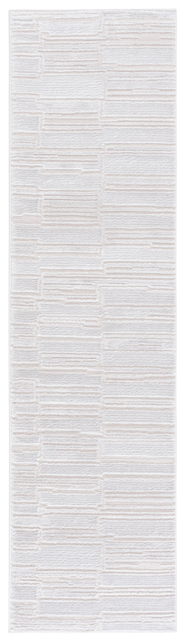 Safavieh Kingston Modern Power-loomed Runner Area Rug - Soft, Durable, Elegant Design For Any Space Ivory ,Light Grey 70% Polypropylene,30% Polyester Kng100a-28