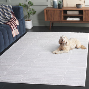Safavieh Kingston Luxurious Power-loomed Area Rug For Modern Elegance And Comfort In Any Space Ivory ,Light Grey 70% Polypropylene,30% Polyester Kng100a-9