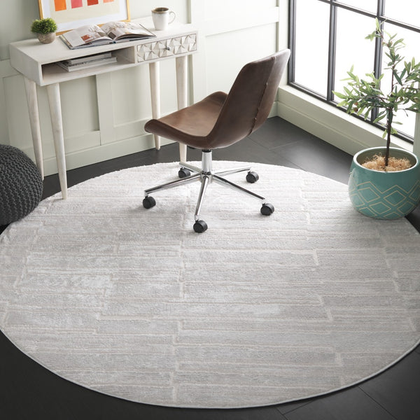 Safavieh Kingston Luxurious Power-loomed Area Rug For Modern Elegance And Comfort In Any Space Ivory ,Light Grey 70% Polypropylene,30% Polyester Kng100a-9