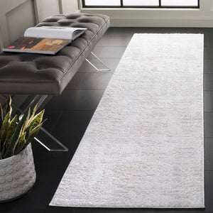 Safavieh Kingston Modern 4' X 6' Area Rug - Elegant Power-loomed Design For Cozy Contemporary Spaces Ivory ,Light Grey 70% Polypropylene,30% Polyester Kng102a-4