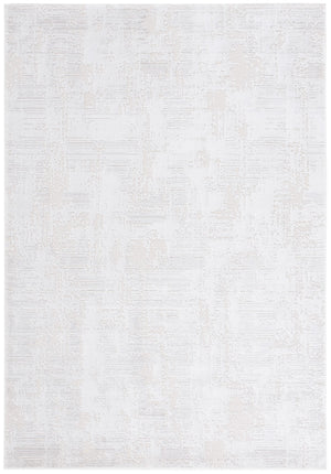 Safavieh Kingston Modern 4' X 6' Area Rug - Elegant Power-loomed Design For Cozy Contemporary Spaces Ivory ,Light Grey 70% Polypropylene,30% Polyester Kng102a-4