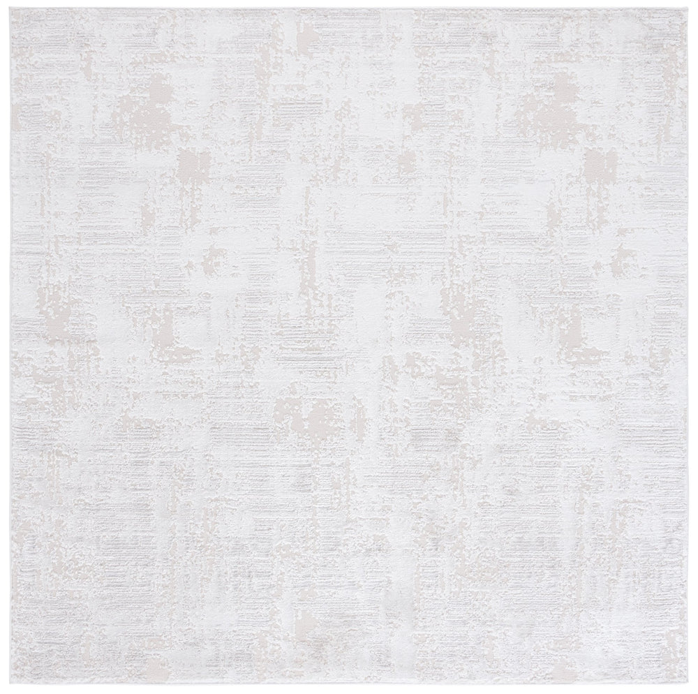 Safavieh Kingston Round Area Rug - Elegant Turkish Design, Soft Plush Texture, Perfect For Modern Living Spaces Ivory ,Light Grey 70% Polypropylene,30% Polyester Kng102a-7sq