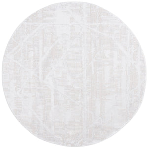 Safavieh Kingston Modern Runner Rug - Chic Power Loomed Design For Contemporary Spaces, Durable & Stylish Ivory ,Light Grey 70% Polypropylene,30% Polyester Kng104a-7r