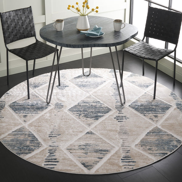 Safavieh Kingston Chic Contemporary Area Rug – Luxurious Turkish Design For Modern Living Spaces Beige ,Grey 70% Polypropylene,30% Polyester Kng106b-4