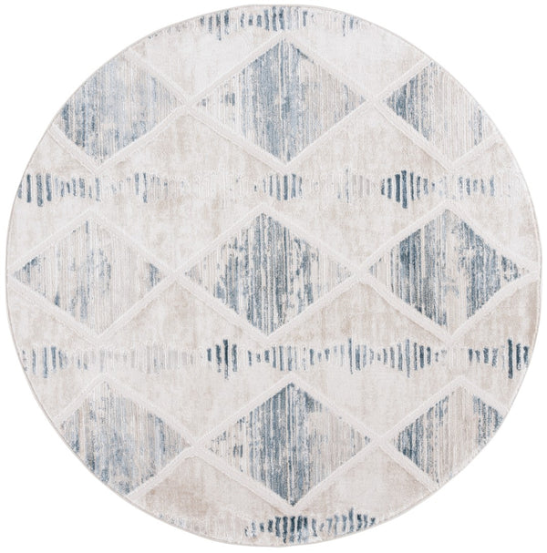 Safavieh Kingston Chic Contemporary Area Rug – Luxurious Turkish Design For Modern Living Spaces Beige ,Grey 70% Polypropylene,30% Polyester Kng106b-4