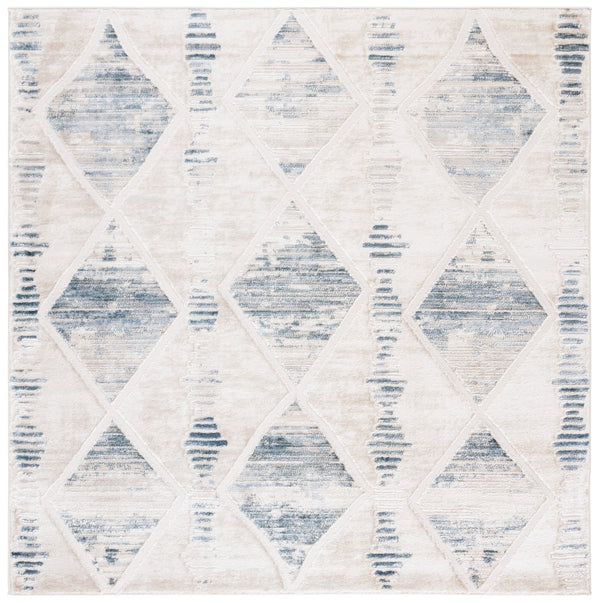 Safavieh Kingston Elegant Modern Area Rug - Plush Power Loomed Turkish Design For Sophisticated Spaces Beige ,Grey 70% Polypropylene,30% Polyester Kng106b-7sq