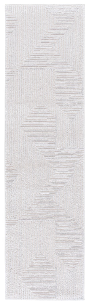 Safavieh Kingston Modern-style Runner Area Rug - Luxurious Plush Comfort With Durable Power Loomed Design Ivory ,Light Grey 70% Polypropylene,30% Polyester Kng110a-28