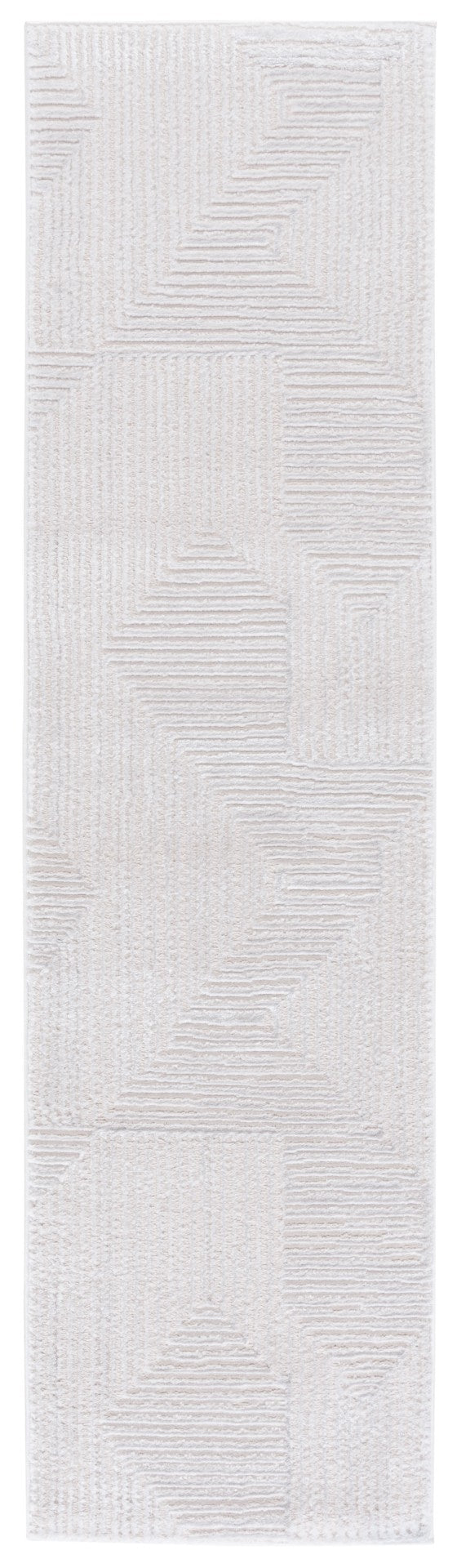 Safavieh Kingston Chic Area Rug - Sophisticated Power-loomed Turkish Design For Modern Home Decor And Comfort Ivory ,Light Grey 70% Polypropylene,30% Polyester Kng110a-4