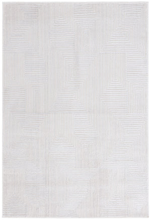 Safavieh Kingston Chic Area Rug - Sophisticated Power-loomed Turkish Design For Modern Home Decor And Comfort Ivory ,Light Grey 70% Polypropylene,30% Polyester Kng110a-4
