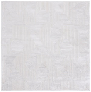 Safavieh Kingston Modern-style Runner Area Rug - Luxurious Plush Comfort With Durable Power Loomed Design Ivory ,Light Grey 70% Polypropylene,30% Polyester Kng110a-7sq