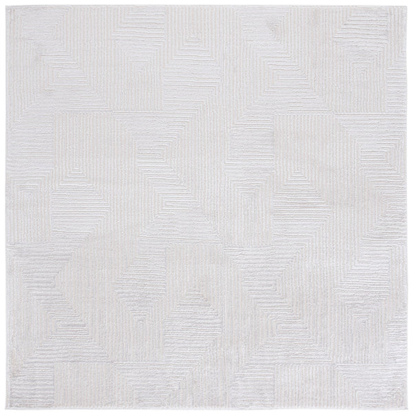 Safavieh Kingston Modern-style Runner Area Rug - Luxurious Plush Comfort With Durable Power Loomed Design Ivory ,Light Grey 70% Polypropylene,30% Polyester Kng110a-7sq