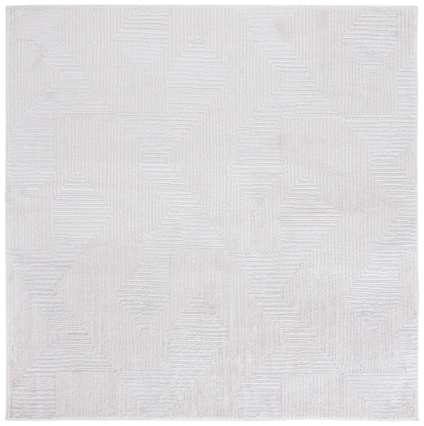 Safavieh Kingston Chic Area Rug - Sophisticated Power-loomed Turkish Design For Modern Home Decor And Comfort Ivory ,Light Grey 70% Polypropylene,30% Polyester Kng110a-4
