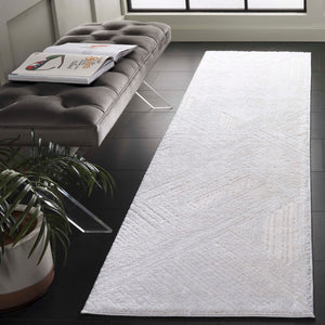 Safavieh Kingston Luxurious Runner Area Rug - Elegant Power-loomed Design For Modern Home Decor And Comfort Ivory ,Light Grey 70% Polypropylene,30% Polyester Kng112a-28