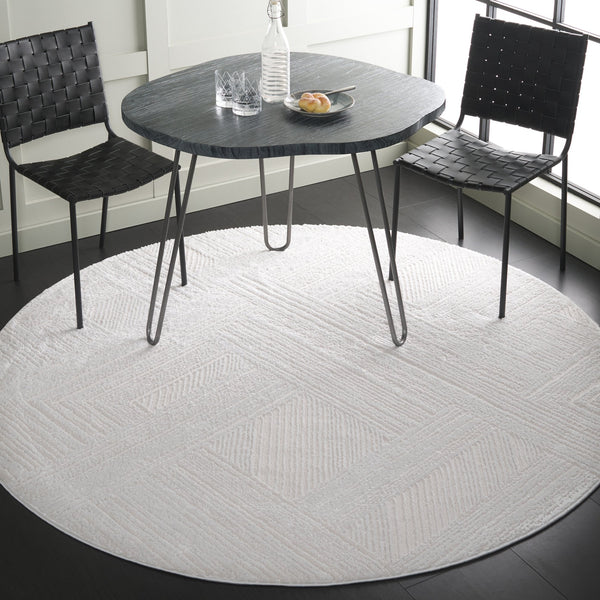 Safavieh Kingston Luxurious Runner Area Rug - Elegant Power-loomed Design For Modern Home Decor And Comfort Ivory ,Light Grey 70% Polypropylene,30% Polyester Kng112a-7r