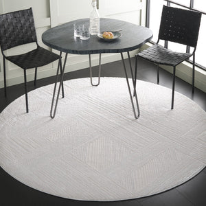 Safavieh Kingston Chic Turkish Area Rug – Elegant Modern Design For Stylish Home Décor And Comfort Ivory ,Light Grey 70% Polypropylene,30% Polyester Kng112a-8