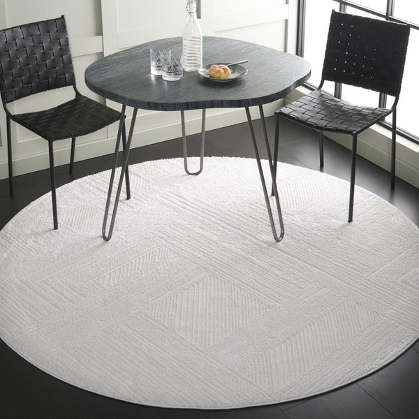 Safavieh Kingston Chic Turkish Area Rug – Elegant Modern Design For Stylish Home Décor And Comfort Ivory ,Light Grey 70% Polypropylene,30% Polyester Kng112a-8