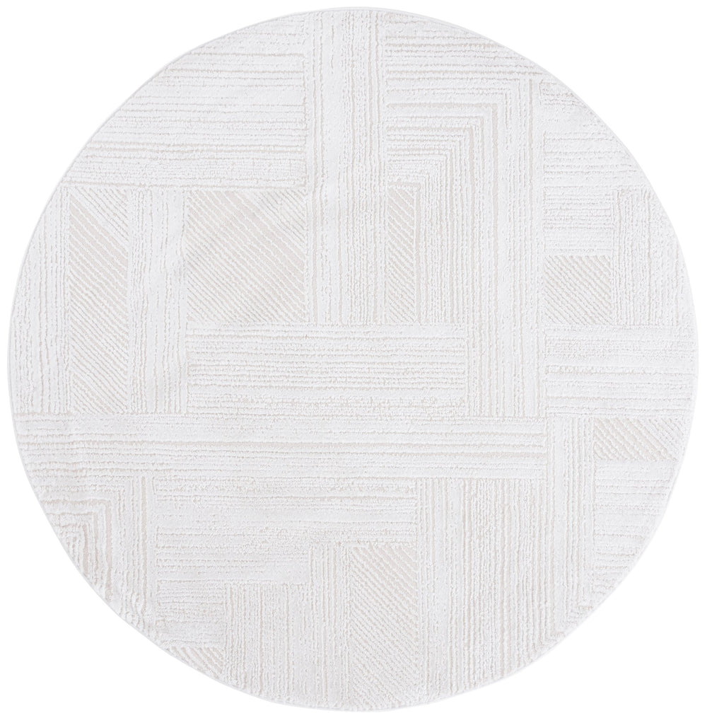 Safavieh Kingston Luxurious Runner Area Rug - Elegant Power-loomed Design For Modern Home Decor And Comfort Ivory ,Light Grey 70% Polypropylene,30% Polyester Kng112a-7r