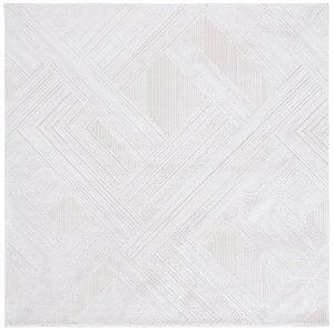 Safavieh Kingston Luxurious Runner Area Rug - Elegant Power-loomed Design For Modern Home Decor And Comfort Ivory ,Light Grey 70% Polypropylene,30% Polyester Kng112a-7sq