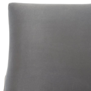 Safavieh De Luca Acrylic Leg Dining Chair In Hudson Grey - Stylish, Modern Design For Upscale Dining Spaces Hudson Grey Plywood Frame Knt4106f