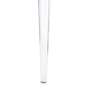 Safavieh De Luca Acrylic Leg Dining Chair In Hudson Grey - Stylish, Modern Design For Upscale Dining Spaces Hudson Grey Plywood Frame Knt4106f