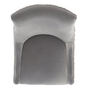 Safavieh De Luca Acrylic Leg Dining Chair In Hudson Grey - Stylish, Modern Design For Upscale Dining Spaces Hudson Grey Plywood Frame Knt4106f