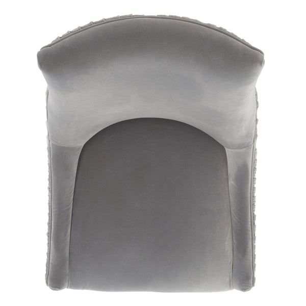 Safavieh De Luca Acrylic Leg Dining Chair In Hudson Grey - Stylish, Modern Design For Upscale Dining Spaces Hudson Grey Plywood Frame Knt4106f