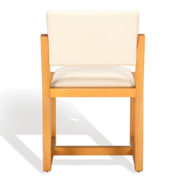 Safavieh Galileo Linen Dining Chair Sand Wood / Fabric / Foam KNT4113A