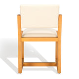 Safavieh Galileo Linen Dining Chair Sand Wood / Fabric / Foam KNT4113A