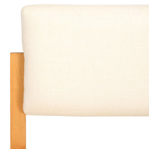 Safavieh Galileo Linen Dining Chair Sand Wood / Fabric / Foam KNT4113A