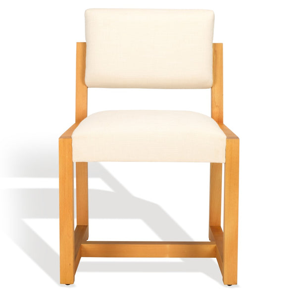 Safavieh Galileo Linen Dining Chair Sand Wood / Fabric / Foam KNT4113A