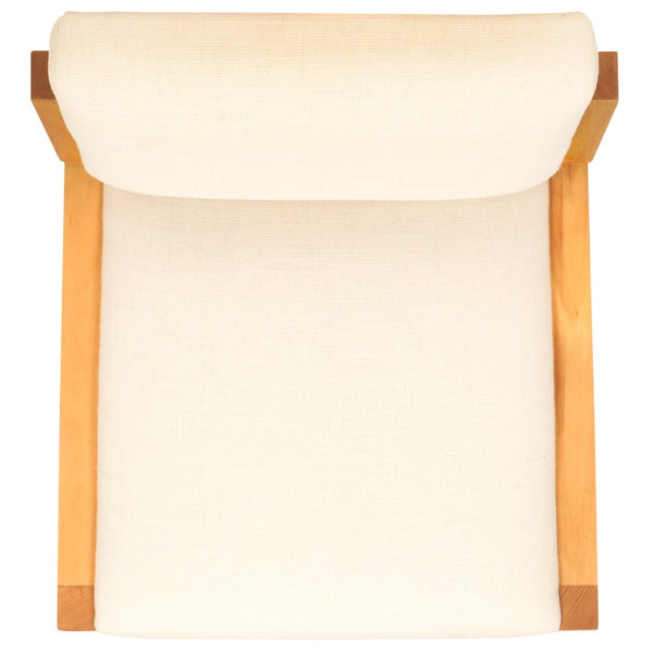 Safavieh Galileo Linen Dining Chair Sand Wood / Fabric / Foam KNT4113A