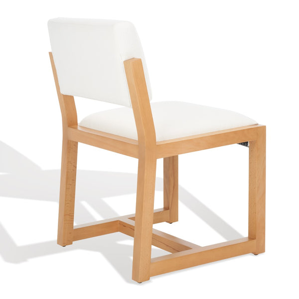 Safavieh Galileo Linen Dining Chair Ivory Wood / Fabric / Foam KNT4113B