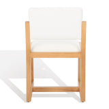 Safavieh Galileo Linen Dining Chair Ivory Wood / Fabric / Foam KNT4113B