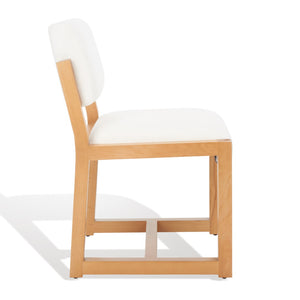 Safavieh Galileo Linen Dining Chair Ivory Wood / Fabric / Foam KNT4113B