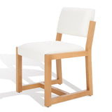 Safavieh Galileo Linen Dining Chair Ivory Wood / Fabric / Foam KNT4113B