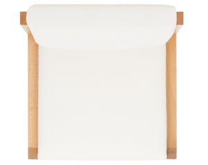 Safavieh Galileo Linen Dining Chair Ivory Wood / Fabric / Foam KNT4113B